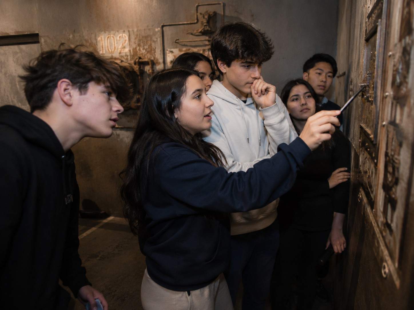 students solving a puzzle